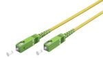 Καλώδιο Σύνδεσης Οπτικής Ίνας SC/SC APC 15m για FTTH Router OS2 Single Mode LSZH Ø3mm Κίτρινο Goobay 59643