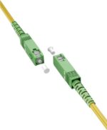 Καλώδιο Σύνδεσης Οπτικής Ίνας SC/SC APC 15m για FTTH Router OS2 Single Mode LSZH Ø3mm Κίτρινο Goobay 59643 - Image 3