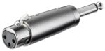 Adaptor XLR 3 Pin Θηλυκό σε 6.3mm Mono Αρσενικό Μεταλλικό 27451
