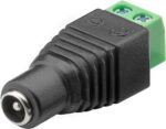 Βύσμα DC 5.5x2.1mm Αρσενικό Καλωδίου με Κλέμμα Goobay 76743