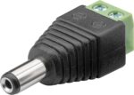 Βύσμα DC 5.5x2.1mm Θηλυκό Καλωδίου με Κλέμμα Goobay 76747