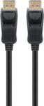 Καλώδιο DisplayPort v1.4 8K 60Hz 32.4Gbps 1m Μαύρο Goobay 61696