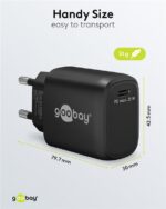 Goobay Ταχυφορτιστής Πρίζας με USB-C Power Delivery 25W Μαύρος 65367 - Image 5