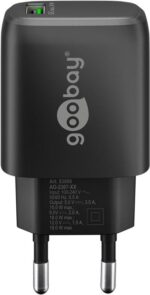 Goobay Ταχυφορτιστής Πρίζας με 1x USB-A Quick Charge 3.0 18W Μαύρος 61671 - Image 2
