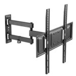 Βάση Τοίχου Brateck για TV έως 55″ 35kg Max με Βραχίονα Μαύρη LPA63-443