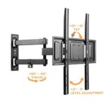 Βάση Τοίχου Brateck για TV έως 55″ 35kg Max με Βραχίονα Μαύρη LPA63-443 - Image 2