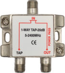 Διακλαδωτής TAP-OFF 1  Εξόδου 20dB 5-2400MHz