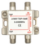 Διακλαδωτής TAP-OFF 2 Εξόδων 10dB 5-2400MHz