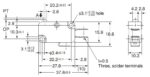 Microswitch Snap Action, SPDT 15A/250VAC, Faston C&H V-15-1C25 - Image 2