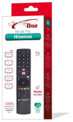 JollyLine Τηλεχειριστήριο Αντικατάστασης για Hisense TV Μαύρο JL1720 - Image 2