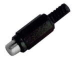 Βύσμα RCA Θηλυκό Πλαστικό Μαύρο Καλωδίου Ultimax RJ228N