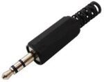 Βύσμα 3.5mm Stereo Αρσενικό Πλαστικό Καλωδίου Μαύρο Ultimate JT3002B