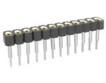 Βέργα Ακίδων (Pin Header) Θηλυκή 28 Pin (1x28) Ίσια για PCB με Βήμα 2.54mm Επίχρυση DS1002-7