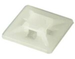 Βάση Δεματικών 4.8mm Αυτοκόλλητη 3M 21.8x21.8mm Λευκή 1τμχ KSS HC101
