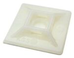 Βάση Δεματικών 5.5mm Αυτοκόλλητη 3M 28.6x28.6mm Λευκή 1τμχ KSS HC102