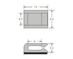 Ανοιγόμενο Στήριγμα Καλωδίων έως 2.8mm με Αυτοκόλλητη Ταινία Λευκό KSS FC-1 - Image 2