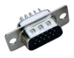 Βύσμα D-Sub 15 Pin (3x5) Αρσενικό Κολλητό Καλωδίου 104-HD-15P