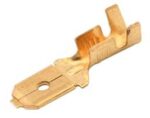Ακροδέκτης Faston Ίσιος Αρσενικός 4.8mm για Καλώδιο έως 1mm² Ορείχαλκος 805202