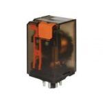 Ρελέ Ηλεκτρομαγνητικό 110VDC 10A 2 Επαφών N.C+N.O 8 Pin Λυχνίας Schrack MT221110