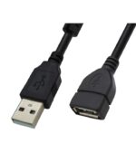 Καλώδιο Προέκτασης USB 2.0 Type A Αρσενικό σε Θηλυκό με Φερρίτη 1.8m Μαύρο Pully 04.001.0251