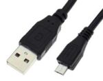 Καλώδιο USB 2.0 Type A Αρσενικό σε Micro USB Αρσενικό 1.8m Μαύρο VNzane