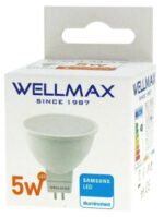 Wellmax Λάμπα LED MR16 12V 5W Θερμό Λευκό 3000K 400lm 120° - Image 2