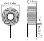 Πηνίο 700μH Τοροειδές 5A 140mΩ Φ41mm RIXJ-877488NP - Image 2
