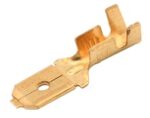 Ακροδέκτης Faston Ίσιος Αρσενικός 6.3mm με Ασφάλεια για Καλώδιο έως 2.5mm² Ορείχαλκος 805415