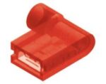Ακροδέκτης Faston Γωνία Θηλυκός Γωνιακός 6.6mm για Καλώδιο έως 1.5mm² με Κόκκινη Πλήρης Μόνωση Ορείχαλκος FL1-6.4A-T/8