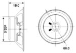 Μεγάφωνο Mini Φ66x18mm 1.5W 8Ω 80dB 400Hz LZ-OWI YD66-A6601 - Image 2