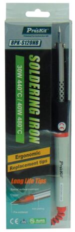 ProsKit 8PK-S120NB-40 Κολλητήρι 40W / 480°C 230VAC με Μύτη 0.5mm - Image 3