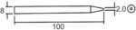 Solomon KD-100T Μύτη Κολλητηριού 2mm για το Κολλητήρι KD-100 - Image 2