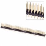 Βέργα Ακίδων (Pin Header) Αρσενική 80 Pin (2×40) Ίσια για PCB με Βήμα 2.54mm Επίχρυση HY1005-10
