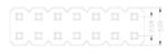 Βέργα Ακίδων (Pin Header) Αρσενική 80 Pin (2×40) Ίσια για PCB με Βήμα 2.54mm Επίχρυση HY1005-10 - Image 2