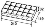 Κουτί Αποθήκευσης Πλαστικό 18 Θέσεων 210x119x32mm ProsKit 903-132 - Image 2
