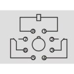 Ρελέ Ηλεκτρομαγνητικό 230VAC 10A 2 Επαφών N.C+N.O 8 Pin Λυχνίας Asiaon 60.12-2 - Image 2