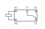 Ρελέ Ηλεκτρομαγνητικό 12VDC 5A 1 Επαφής N.C+N.O 5 Pin για PCB Schrack 0-1393219-6 - Image 3