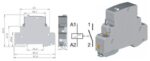 Kedu Ρελέ Καστάνιας Ράγας 16A 1x NO 230VAC KJD26 - Image 2