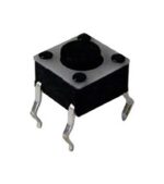 Microswitch TACT 4 Pin Push ON SPST-NO, 1.77N, THT 6x6x4.3mm Jianfu TVDP01-043BB
