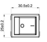 Διακόπτης Rocker OFF-ON 4 Pin DPST, Φωτιζόμενος Κόκκινος 22A/250VAC, για Άνοιγμα 28x22mm Hno R4210 - Image 2