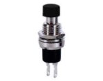 Πιεζοδιακόπτης Push OFF SPST-NC Φ7mm Μαύρος Ultimax PB308C 01.087.0042
