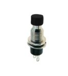 Πιεζοδιακόπτης Push ON SPST-NO, 1.96N, 1.5A/250VAC Φ7mm Μαύρος PB05B-B