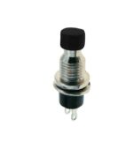 Πιεζοδιακόπτης Push ON SPST-NO, 1.96N, 1.5A/250VAC Φ7mm Μαύρος PB05B-B
