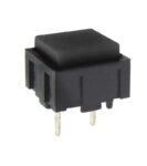 Πιεζοδιακόπτης Πλήκτρο Push ON SPST-NO 25mA/50VDC 12.4×12.4 Μαύρο Honyone PB13-A-BN-S