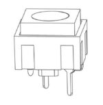 Πιεζοδιακόπτης Πλήκτρο Push ON SPST-NO 25mA/50VDC 12.4×12.4 Μαύρο Honyone PB13-A-BN-S - Image 3
