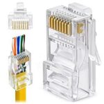 Βύσμα RJ45 8P8C Cat.6 Διαμπερές Πρεσαριστό Καλωδίου ECT160809 CZT