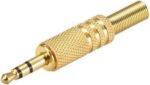 Βύσμα 3.5mm Stereo Αρσενικό Μεταλλικό Επίχρυσο Καλωδίου Lancom JT3014B