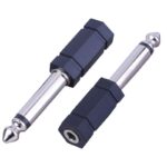 Adaptor 6.3mm Mono Αρσενικό σε 3.5mm Mono Θηλυκό Πλαστικό Μαύρο Ultimax AU1314