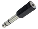 Adaptor 6.3mm Stereo Αρσενικό σε 3.5mm Stereo Θηλυκό Πλαστικό Μαύρο JT-3170B