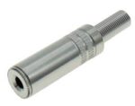 Βύσμα 3.5mm Stereo Θηλυκό Μεταλλικό Καλωδίου XJ-H007D
